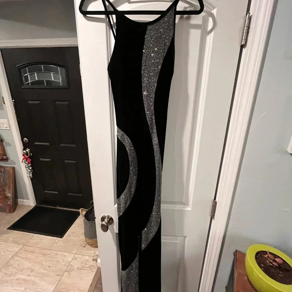 VINTAGE ~Jump Velvet~ Stretch Long Dress - Size 5/6